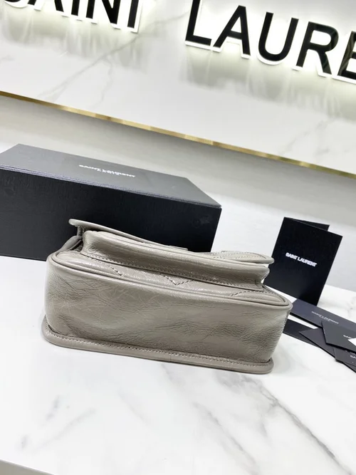 YSL Original Niki Chain Bag Authentic Crinkled Leather