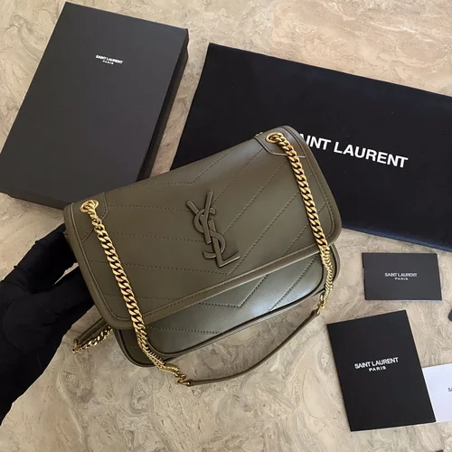 YSL Original Niki Chain Bag Authentic Crinkled Leather