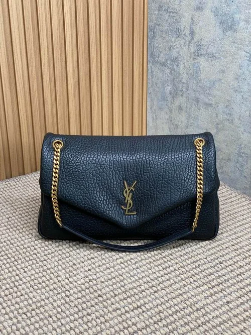 YSL Original Puffer Envelope Bag Authentic Quilted Leather