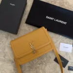 YSL Original Sunset Medium Chain Bag Authentic Leather
