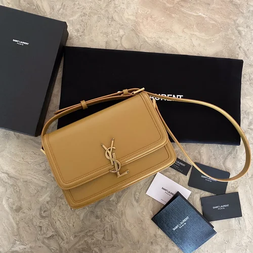 YSL Original Sunset Medium Chain Bag Authentic Leather