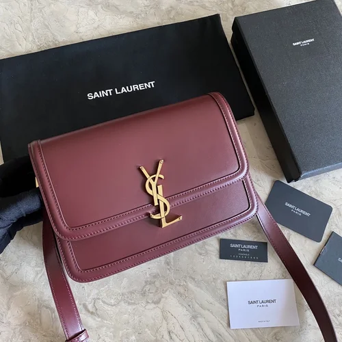 YSL Original Sunset Medium Chain Bag Authentic Leather