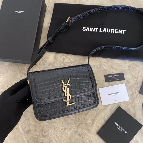 YSL Original Sunset Medium Chain Bag Authentic Leather
