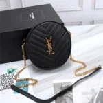 11 YSL Vinyle Round Camera Bag Women Luxury Patent Leather