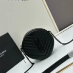11 YSL Vinyle Round Camera Bag Women Luxury Patent Leather