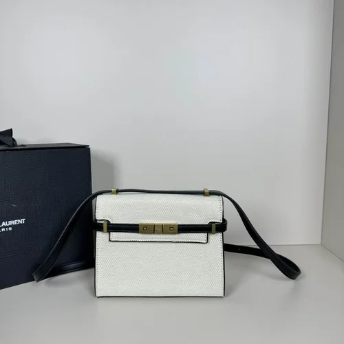 11 YSL Manhattan Medium Shoulder Bag Women Luxury Leather