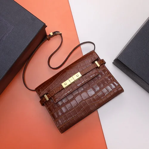 11 YSL Manhattan Medium Shoulder Bag Women Luxury Leather