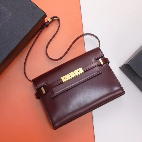 11 YSL Manhattan Medium Shoulder Bag Women Luxury Leather