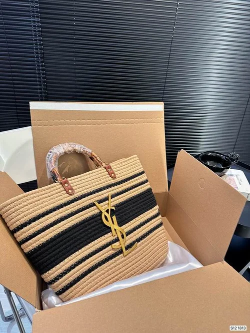 11 YSL Maxi Shopping Tote Bag Women Luxury Canvas