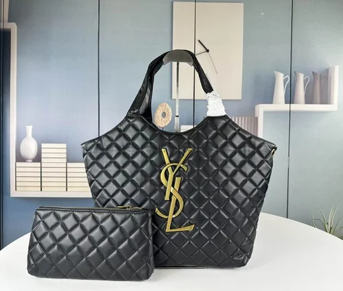 11 YSL Maxi Shopping Tote Bag Women Luxury Canvas