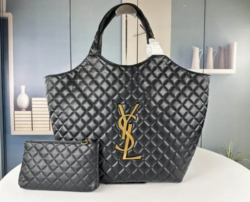 11 YSL Maxi Shopping Tote Bag Women Luxury Canvas