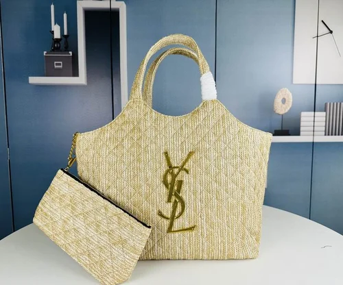 11 YSL Maxi Shopping Tote Bag Women Luxury Canvas
