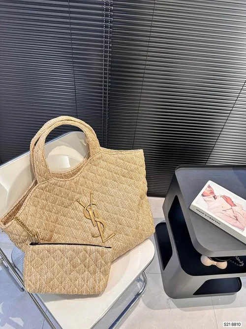 11 YSL Maxi Shopping Tote Bag Women Luxury Canvas