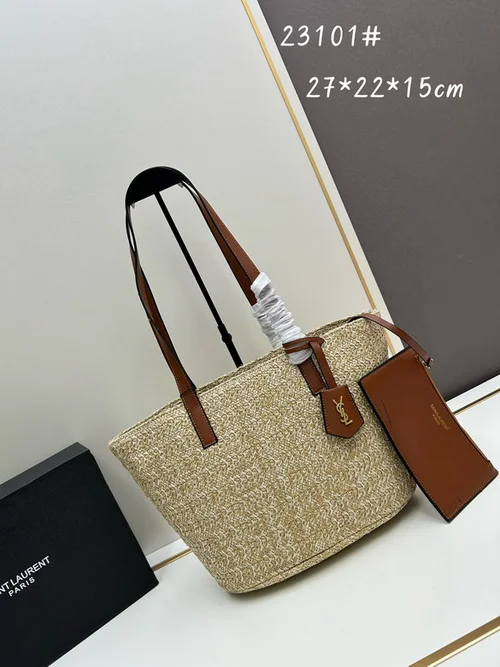 11 YSL Maxi Shopping Tote Bag Women Luxury Canvas