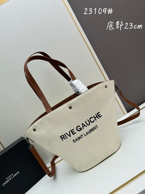 11 YSL Maxi Shopping Tote Bag Women Luxury Canvas