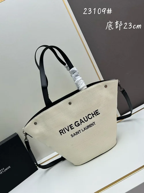 11 YSL Maxi Shopping Tote Bag Women Luxury Canvas