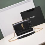 11 YSL Medium Sunset Chain Bag Women Luxury Leather
