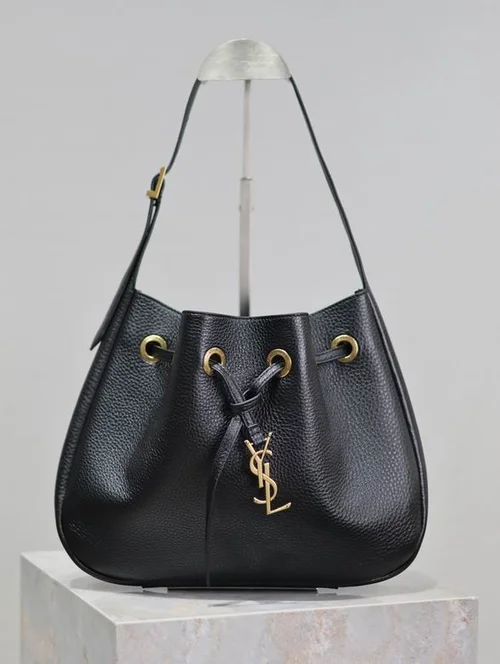 YSL Original Niki Shopping Tote Authentic Crinkled Leather
