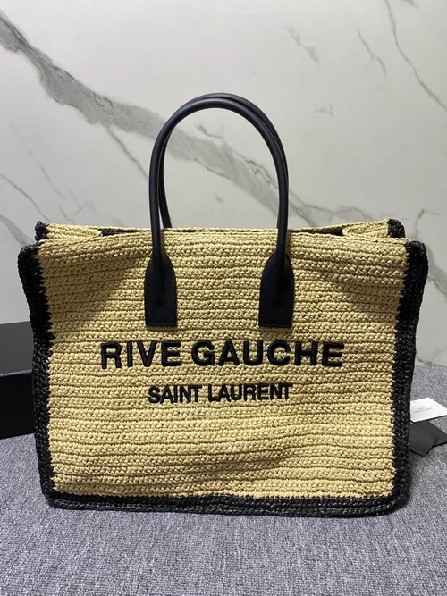 YSL Original Rive Gauche Large Tote Authentic Canvas