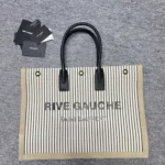 YSL Original Rive Gauche Large Tote Authentic Canvas