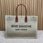 YSL Original Rive Gauche Large Tote Authentic Canvas