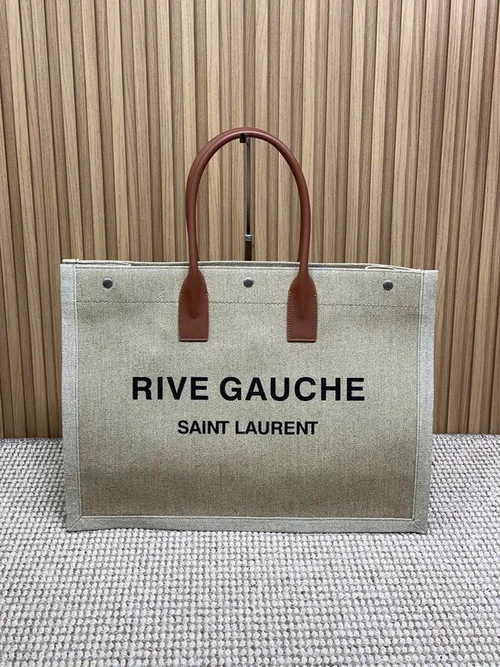 YSL Original Rive Gauche Large Tote Authentic Canvas