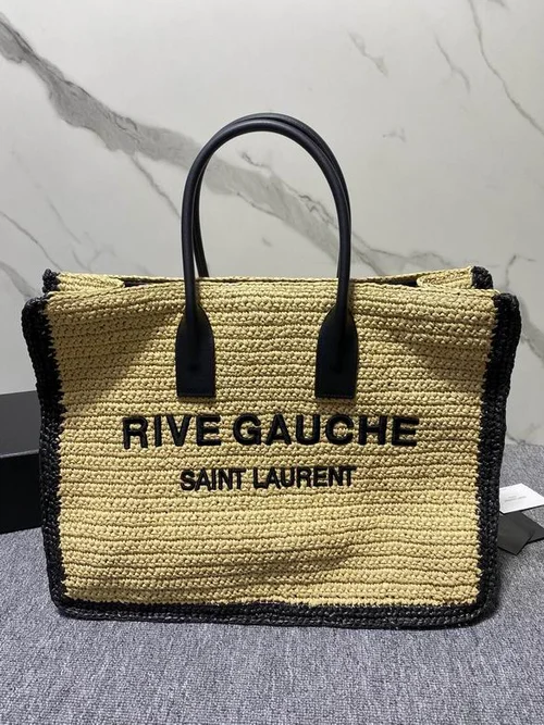 YSL Original Rive Gauche Large Tote Authentic Canvas