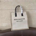 YSL Original Rive Gauche Large Tote Authentic Canvas