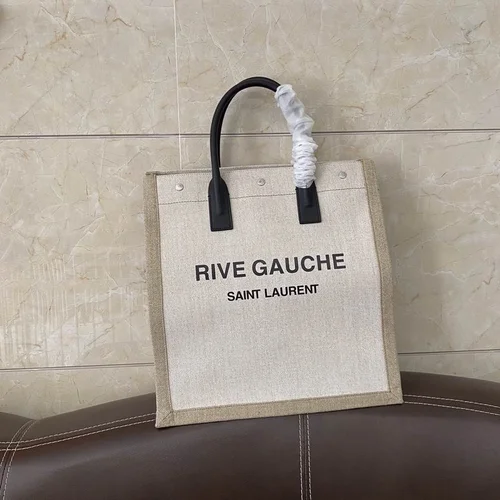 YSL Original Rive Gauche Large Tote Authentic Canvas