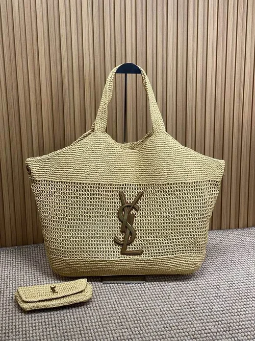 YSL Original Large Shopping Tote Authentic Canvas