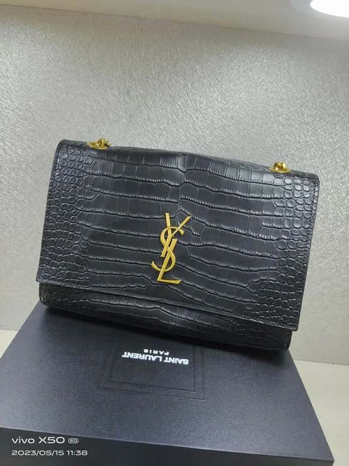 11 YSL Sunset Medium Chain Bag Women Luxury Leather