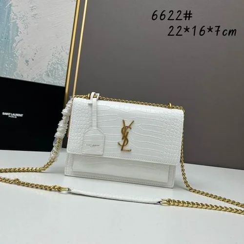 11 YSL Sunset Medium Chain Bag Women Luxury Leather
