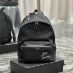 YSL Original Backpack Authentic Leather Canvas