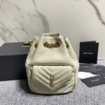 YSL Original Backpack Authentic Leather Canvas