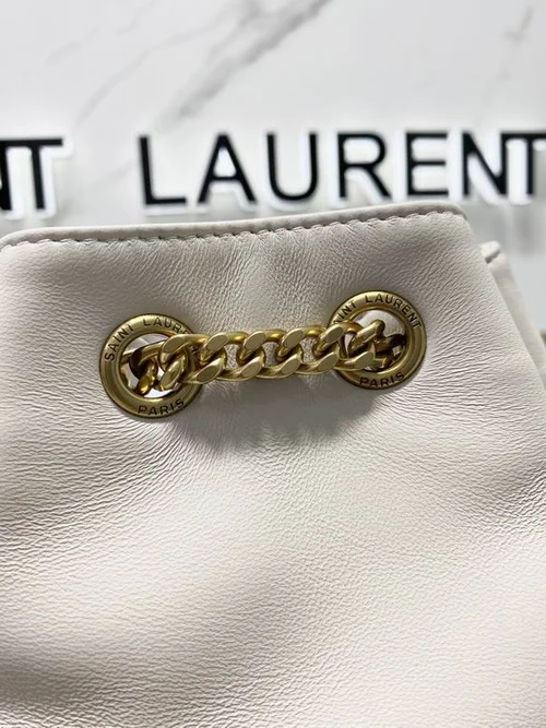 YSL Original Backpack Authentic Leather Canvas