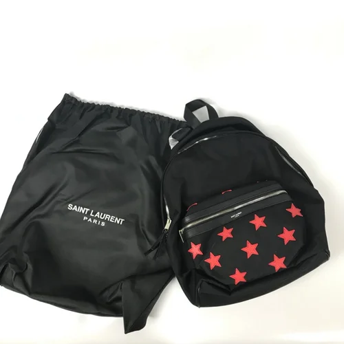 YSL Original Backpack Authentic Leather Canvas