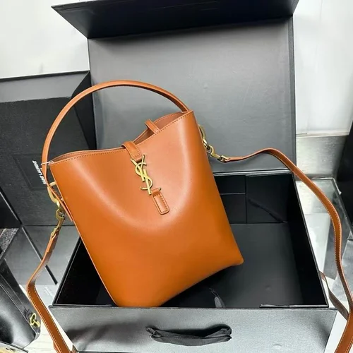 11 YSL Bucket Bag Small Women Luxury Leather Drawstring