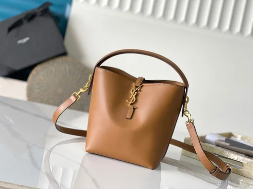 11 YSL Bucket Bag Small Women Luxury Leather Drawstring