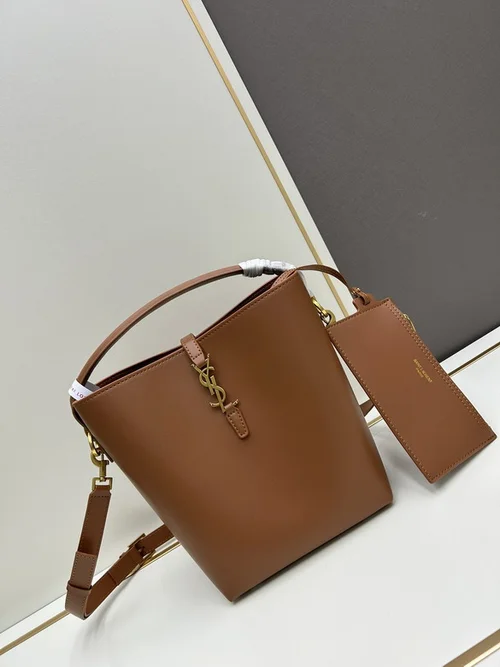 11 YSL Bucket Bag Small Women Luxury Leather Drawstring