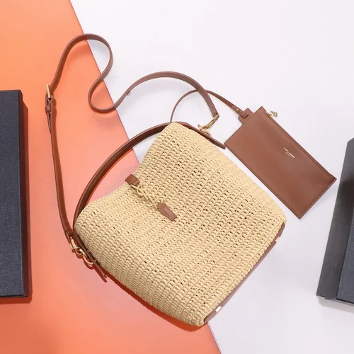 11 YSL Bucket Bag Small Women Luxury Leather Drawstring