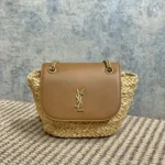 YSL Original Cabbage Basket Bag Authentic Raffia