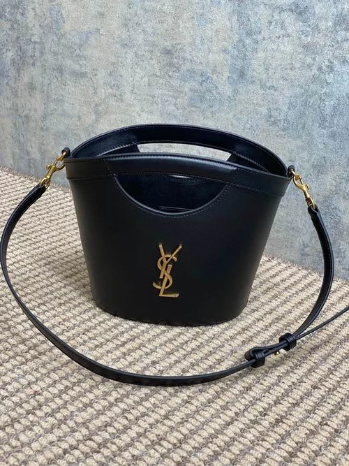 YSL Original Cabbage Basket Bag Authentic Raffia