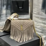 YSL Original Messenger Bag Authentic Leather Luxury