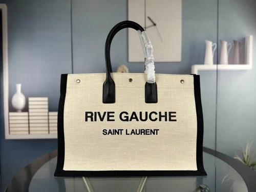 11 YSL Large Tote Bag Women Luxury Canvas Leather