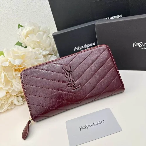 11 YSL Women's Wallet Luxury Leather Designer