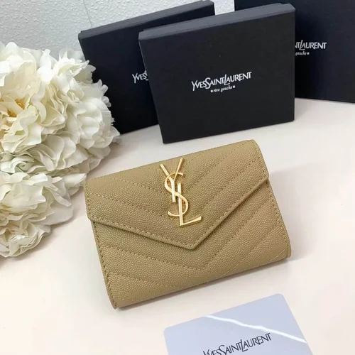 11 YSL Women's Wallet Luxury Leather Designer
