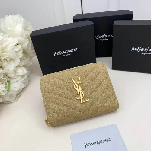 11 YSL Women's Wallet Luxury Leather Designer