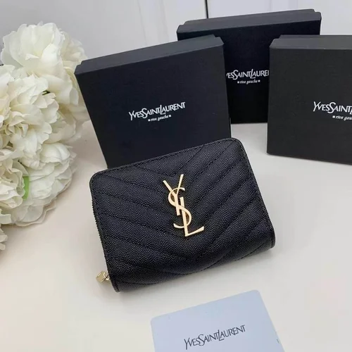11 YSL Women's Wallet Luxury Leather Designer