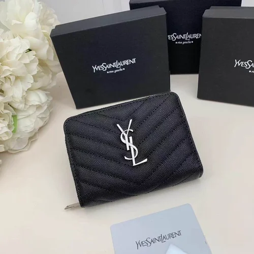 11 YSL Women's Wallet Luxury Leather Designer