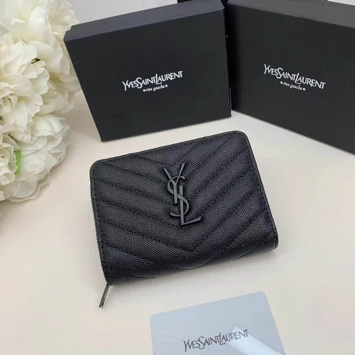 11 YSL Women's Wallet Luxury Leather Designer